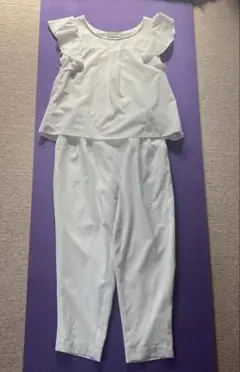 CECIL McBEE ホワイト フリル袖 セットアップ
