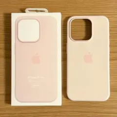 MagSafe対応 iPhone 15 Pro シリコーンケース ライトピンク