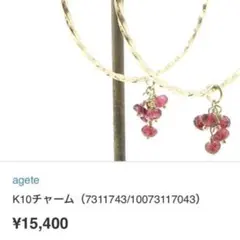 2025年最新】agete レディース チャームの人気アイテム - メルカリ