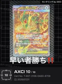 完美品】メガレックウザEX SAR ポケモンカード - メルカリ