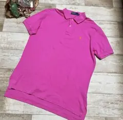 ラルフ・ローレン ピンク ポロシャツ M