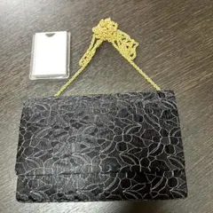 おすすめ‼︎ ショルダーバック‼︎卒業式　入学式　パーティー　結婚式　黒ゴールド刺繍
