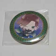 キャラクター缶バッジ 緑色 紫色