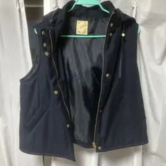 BEAMS ネイビー ダウンベスト