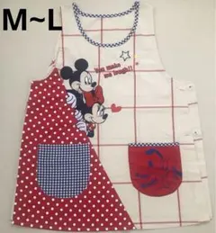 エプロン 保育士 幼稚園教諭 ディズニー ミッキー＆ミニー　M〜L