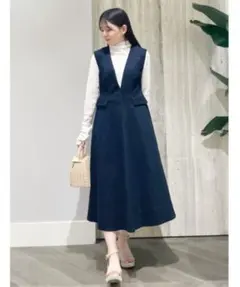 セルフォード　デニムジャンパードレス