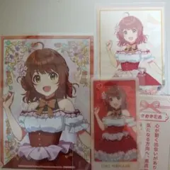 学園アイドルマスター 花海佑芽 ブロマイド＆チェキ風カード＆花みくじ