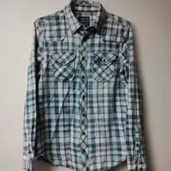 ZARA Z1975DENIM 長袖チェックシャツ M