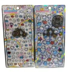 【正規品】ぷくぷくあわわちゃんストーン付き光るジェルシールジュエルプチドロップ