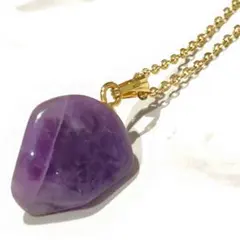 天然　アメジスト　ペンダント　ネックレス　アクセサリー　ジュエリー　レディース