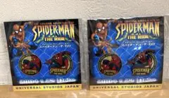【未開封】USJ スパイダーマン　オープニング記念ピンバッジ　2個入×2セットのサムネイル