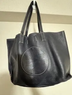 【トリーバーチ】ネイビーレザートートバッグ