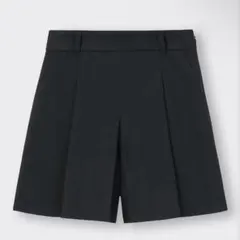 GU タックショートパンツ ブラック