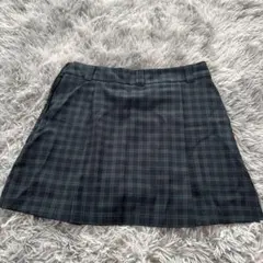 GU タータンチェック プリーツスカート グリーン Lサイズのサムネイル