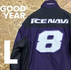 ★GOODYEAR★ICENAVI8★ナイロンジャケット★サイズ L★紫×黒★