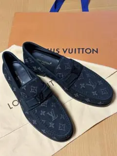 LOUIS VUITTON ルイヴィトン モノグラム デニム ローファーのサムネイル