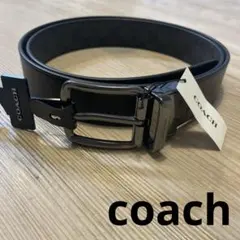 新品　COACH リバーシブル ベルト ブラック　ロゴ　グレー　OS メンズのサムネイル