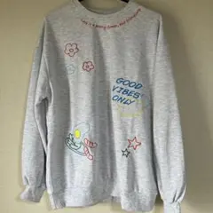 レディース トレーナー M グレー