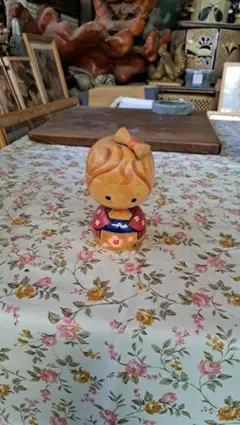 昭和レトロ木製 木目込人形 女の子こけし