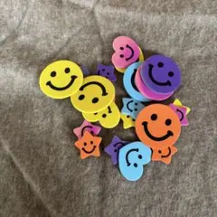 革タグレザータグ smile happy☺︎ミニタグ40ピース ハンドメイド素材