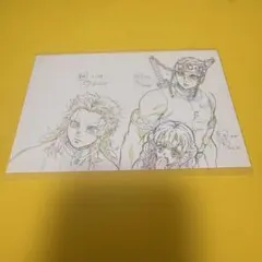 鬼滅の刃　柱展　柱-表情　原画ポストカード　宇髄天元　煉獄杏寿郎　甘露寺蜜璃