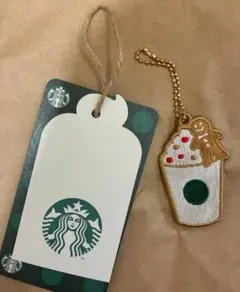 スターバックス ホリデー クリスマスチャーム ジンジャーマン タグ付き