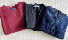 セーター＊カーディガン＊3点セット＊MENS＊