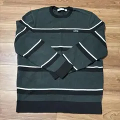 LACOSTE ラコステ クルーネック ニット ボーダー