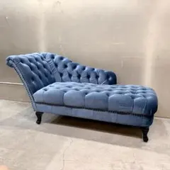VINCENTチェスターフィールドスタイルベルベットカウチソファ
