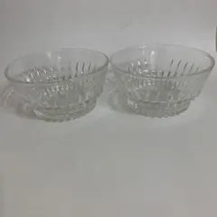 昭和品　ガラス鉢　2個のサムネイル