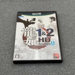 【動作確認済】【説明カード欠品】Wii U 龍が如く 1&2 HD