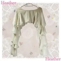 Heather ヘザー アイボリー フリル ボレロ トップス ショート丈 長袖のサムネイル