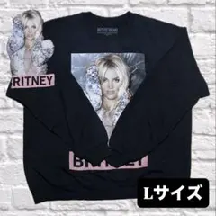 古着　人気　ブリトニー・スピアーズ プリント スウェット Lサイズ