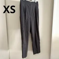 グローバルワーク　グレー　XS ウツクシルエットリネンテーパードパンツ　麻