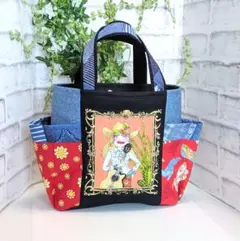 ㉚ロラライハリス　❣️カウガール サイドポケット付きトート