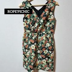 ROPE'PICNIC ロペピクニック 花柄 ノースリーブ ミニ丈 ワンピース