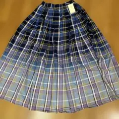 未使用　コムサイズム　ONIGIRIチェック柄スカート フリーサイズのサムネイル