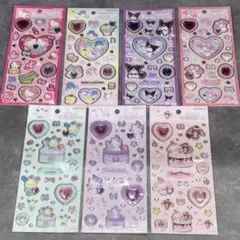 レア　サンリオキラキラジュエルシール　キティ　マイメロ　クロミ　シナモロール　7