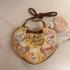 ダッフィー　ハート型　ポシェット