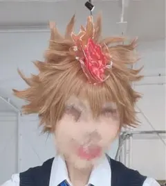 家庭教師ヒットマンREBORN コスプレ ウィッグ 沢田綱吉 - メルカリ