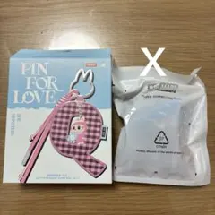 X ラブブ　PIN FOR LOVE アルファベットペンダント イニシャル　X
