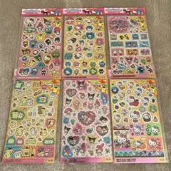 サンリオキャラクターキラッとシール　コンプリート6枚セット