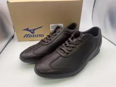 ミズノLD40 Crossウォーキングシューズダークブラウンレザーシューズ未使用