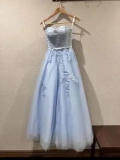 カラードレス パーティー 水色 結婚式 披露宴 お色直し シンデレラ 前撮り