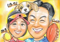 メルカリありがとう祭　B5サイズ　1人1,000円似顔絵
