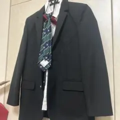 キッズ フォーマルスーツ 5点セット ブラック170cm小さめ