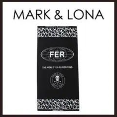 訳有り 未使用　MARK&LONA　ジャカードバスタオル　ブラックのサムネイル