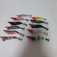 オモリグ用エギいろいろ11本セットダートマックス、スピードメタル、デスフォールのサムネイル