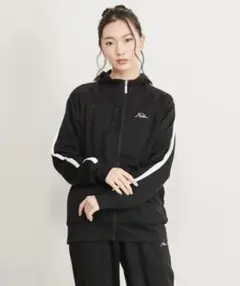 【筆記体バージョン】FILA フィラ ジップアップ パーカー ジャージ ブラック