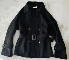 ショートトレンチコート ブラック Mサイズ